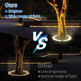 Solar Light Up Palm Tree Outdoor,Warm Light Super Bright 32 LED 5 V 12000mAh Landscape Spotlights for Big Tree&Palm | Lumora