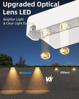 VOLISUN Solar Deck Lights 16 Pack, Warm White Glow LED Large Size Lamp, IP65 Waterproof Step Lights Outdoor for | Lumora