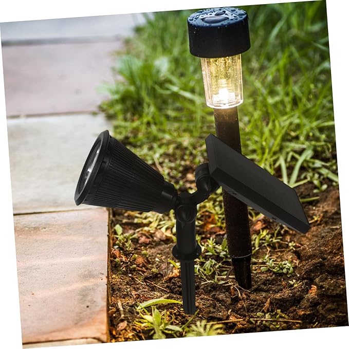 Kisangel Outdoor Solar Lights Lighting Modes Solar-Powered Spotlight Landscape Lighting Led Landscaping Lights for | Lumora