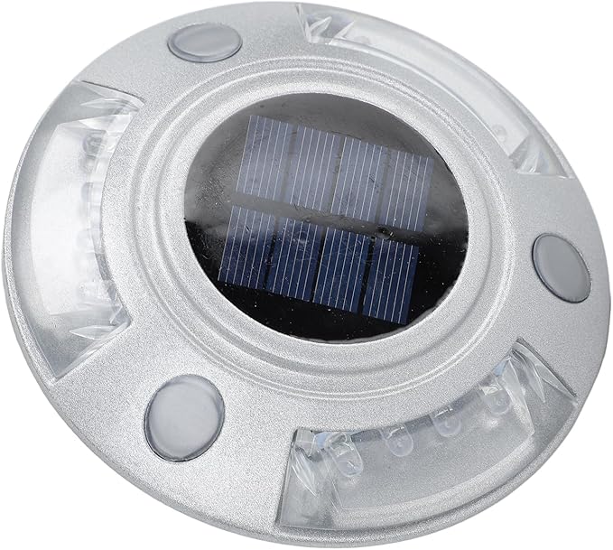 Driveway Dock Light, 800m Visible Distance Silver Solar Dock Light, Pathway Working Time Up to - Outdoor Deck Light | Lumora