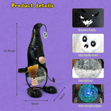 Halloween Decorations Outdoor Solar Lights Gnome, Color Changing LED Lights with Jack-O-Lantern Hollowed-Out Hat | Lumora
