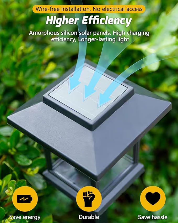 16-Pack Solar Lights Outdoor (Extra-Bright & Auto On/Off), Solar Powered Garden Lights, Outdoor Waterproof Solar | Lumora
