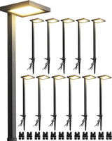 SUNVIE 5W Anti-Glare Low Voltage Pathway Lights Wired 12-24V LED Landscape Path Lights 3000K Cast-Aluminum | Lumora