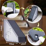ROSHWEY Solar Step Lights for Outside Waterproof, 8 Pack Outdoor Deck Steps Lights, Triangle Solar Stair Light for | Lumora