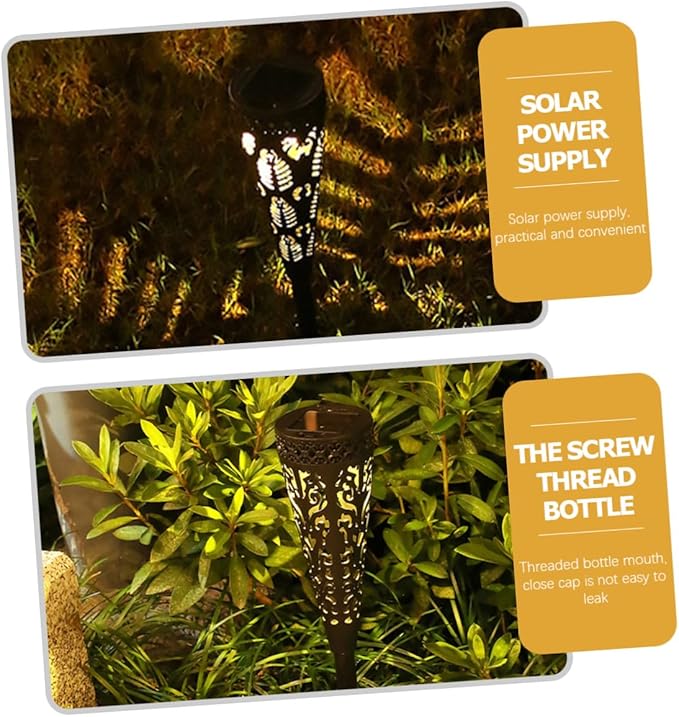 Kisangel 4pcs Solar Pathway Lights Outdoor Garden Lawn LED Solar Powered Waterproof Yard Patio Landscape Lighting | Lumora