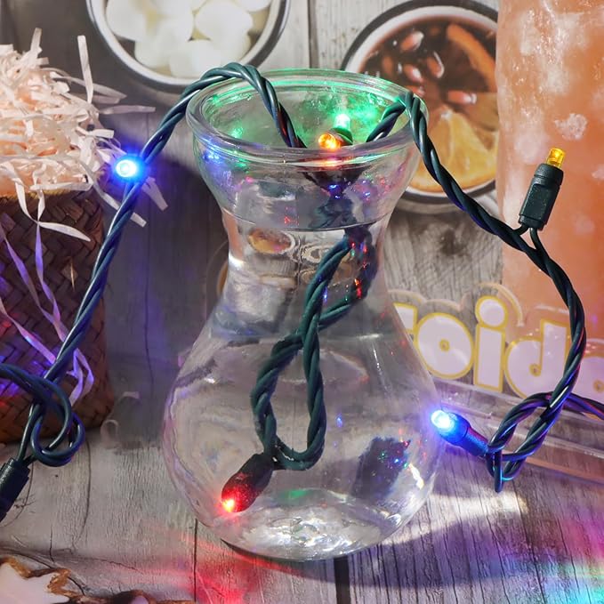 100 LED 5MM Multicolor Christmas Lights, 33FT Indoor/Outdoor String Light, Mini Lights for Garden, Patio, Christmas | Lumora