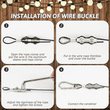 400 Ft String Light Hanging Kit Outdoor, Nylon Coated Stainless Steel 304 Wire Rope, String Light Kit Included | Lumora