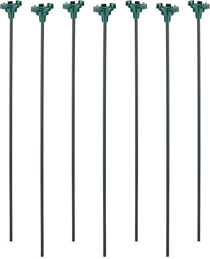 HLO Lighting 15" Universal Metal Light Stakes for Christmas Lights | Commercial-Grade C7 & C9 Stakes for Yard, Walkways, and Lawn Decorations | Pack of 25