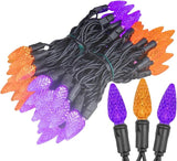 ‎‎‎Novelty Lights 24FT 70 LED C6 LED Halloween String Lights, Outdoor Christmas Tree Commercial Grade LED String | Lumora
