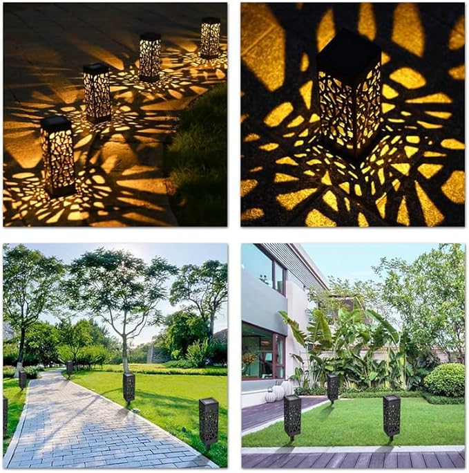 Solar Pathway Lights Outdoor, 6 Pack LED Lamp with Warm Light, Solar Garden Lights Landscape Lighting, Lawn Lamp | Lumora