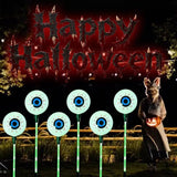 1 Pack Solar Halloween Eyeball Pathway Lights,6 Halloween Eyeball Stake Lighting with 8 Modes for Holiday Home | Lumora
