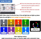 (4 Pack) Solar Wall Lights Outdoor,Warm White Colorful,Cordless,Waterproof IP65,0.6W PV Panel,Up Down Lamp Bright | Lumora