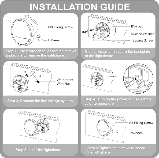 RGB Deck Lights Outdoor, 3W 12V Color Changing Low Voltage Post Lights for Outdoor Waterproof Deck Post Fence | Lumora