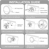 RGB Deck Lights Outdoor, 3W 12V Color Changing Low Voltage Post Lights for Outdoor Waterproof Deck Post Fence | Lumora