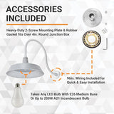 17in. Galvanized Finish Outdoor Gooseneck Barn Light Fixture with 24in. Long Extension Arm - Wall Sconce Farmhouse | Lumora