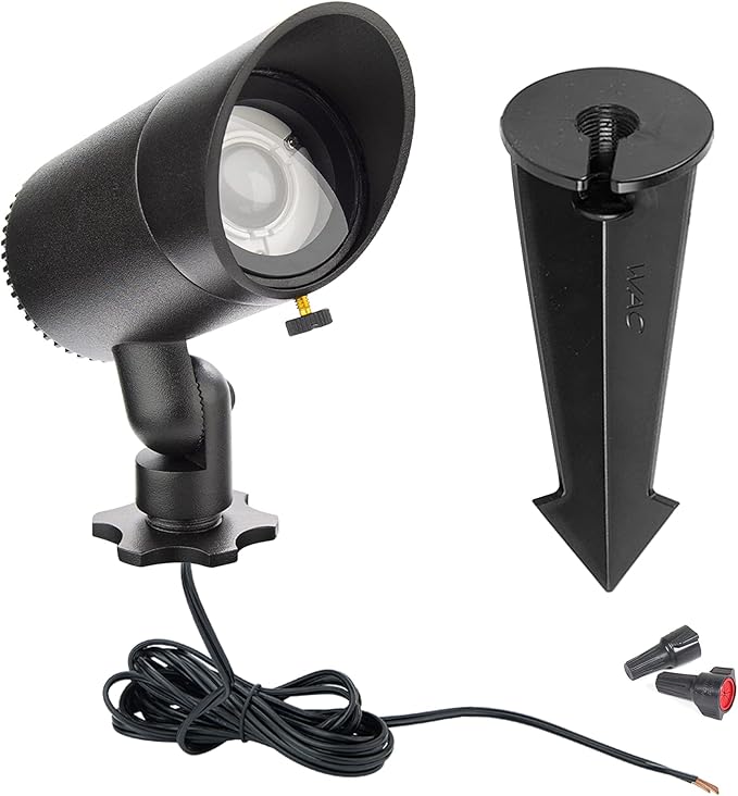 WAC Landscape Lighting, LED 12V Basic Accent Light 6W with Adjustable Beam Angle 2700K in Black