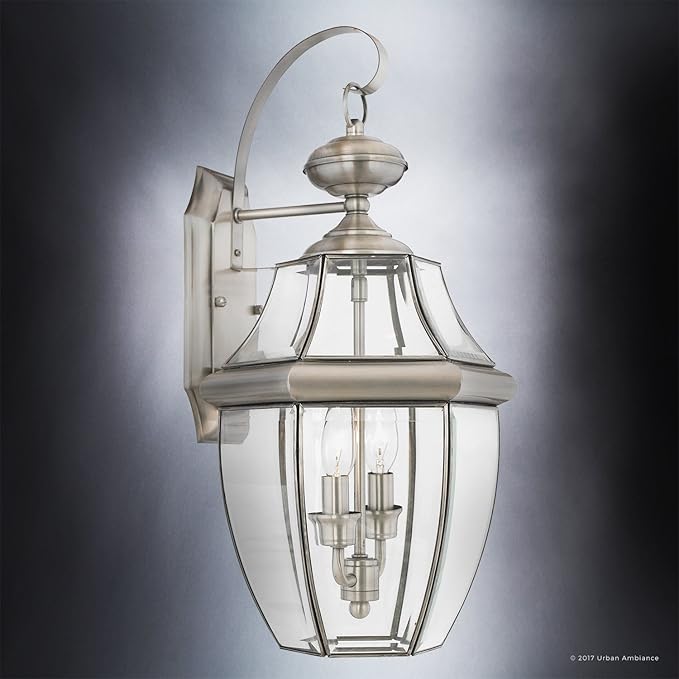 Urban Ambiance Luxury Colonial Outdoor Wall Light, Large Size: 20" H x 10.5" W, with Tudor Style Elements | Lumora
