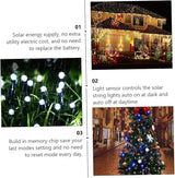 Uonlytech 2sets Led Solar String Lights Outdoor Fairy Lights for Garden Decor Auto Off Energy Efficient for | Lumora
