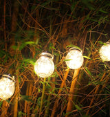 Solar Lights Globe Outdoor Decorative, Hanging Cracked Glass Ball Solar Lights Waterproof, Solar Powered Lantern | Lumora
