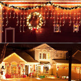 Lainin 3.5M/11ft 96 LED Warm White Linkable Fairy Curtain String Light with 8 Modes Memory Functional Controller | Lumora