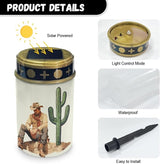 Western Cowboy Cemetery Lights for Grave, Outdoor Solar Garden Pathway Lights - Solar Powered Lanterns for Yard | Lumora