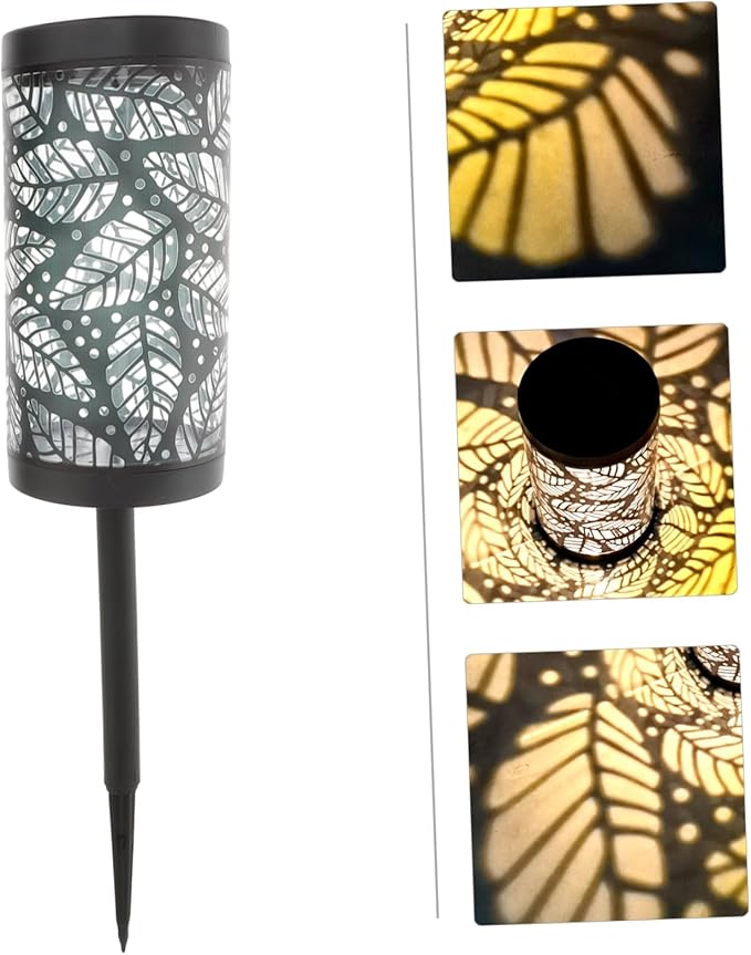 Garden Solar Lights Outdoor Landscape Decoration Leaf Projector Solar Pathway Lights for Outdoor