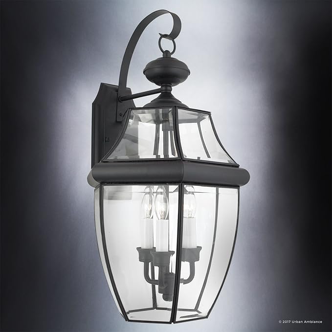 Urban Ambiance Luxury Colonial Outdoor Wall Light, Large Size: 22.5" H x 12.25" W, with Tudor Style Elements | Lumora