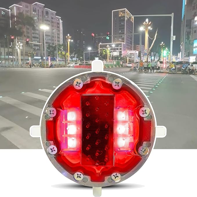 Solar Traffic Lights, Road Signs Underground Light, IP68 Waterproof Outdoor Warning Light, Sidewalk Marker Traffic | Lumora