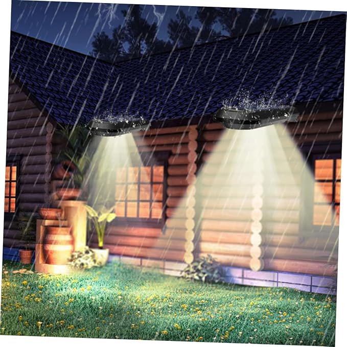 Uonlytech Outdoor LED Wall Light Black Shell Warm Light Practical Garden Lamp for Patio Lawn Decorative Lighting | Lumora
