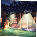 Uonlytech Outdoor LED Wall Light Black Shell Warm Light Practical Garden Lamp for Patio Lawn Decorative Lighting | Lumora