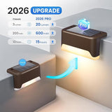 SOLPEX Solar Deck Lights Outdoor, Solar Fence Lights Waterproof LED Step Light for Outside, Garden, Stair, Patio | Lumora