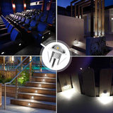 10 Pack LED Stair Lights Kit Low Voltage Deck Lights Waterproof IP65 Outdoor 1-2/5" Recessed Wood LED Deck Lighting | Lumora