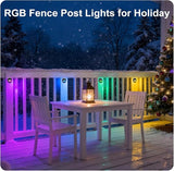 Outdoor RGB Fence Lights Wired, 3W 12V Wired LED RGB Color Changing Low Voltage Fence Lights for Outdoor Deck Post | Lumora
