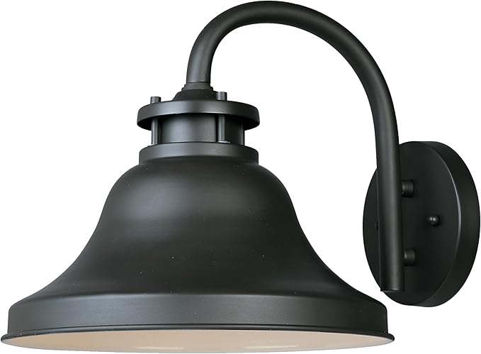 DESIGNERS FOUNTAIN Bayport Outdoor Light Fixture, 10.25 Inch Exterior Wall Lantern Sconce for Front Door, Patio and Porch, Bronze, 31331-BZ