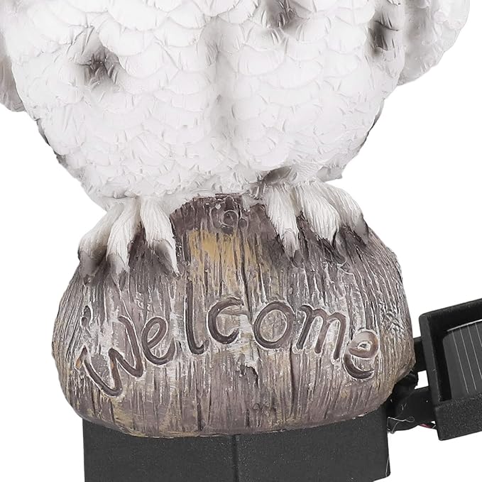 Solar Pathway Lights Outdoor, Owl Design Solar, Warm Light 44cm - Energy Saving Solar Powered, Waterproof Landscape Lighting for Patio Yard Driveway