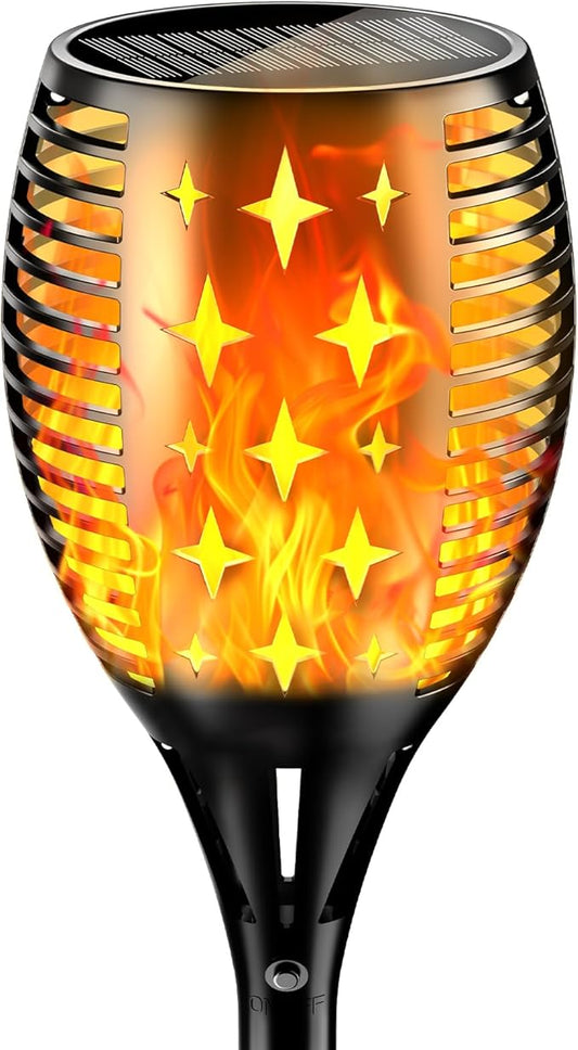 YoungPower 43'' Solar Torch Lights Flickering Flames for Decor Garden Patio Deck Yard Driveway,1 Pack