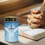 Poceacles Cross Outdoor Solar Lights - Waterproof Grave Stake Lights - Solar Powered Lanterns - Blue Dove of Peace | Lumora