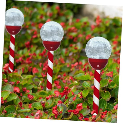 Veemoon Solar-Powered Crack Ball Garden Lights Led Landscape Lamp Outdoor Solar Lights Energy Efficient Christmas Decor