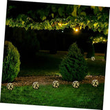 Kisangel Solar Cracked Globe Ground Light Warm Yellow Outdoor Garden Buried Lamp for Pathway Patio Lawn Decor Solar | Lumora