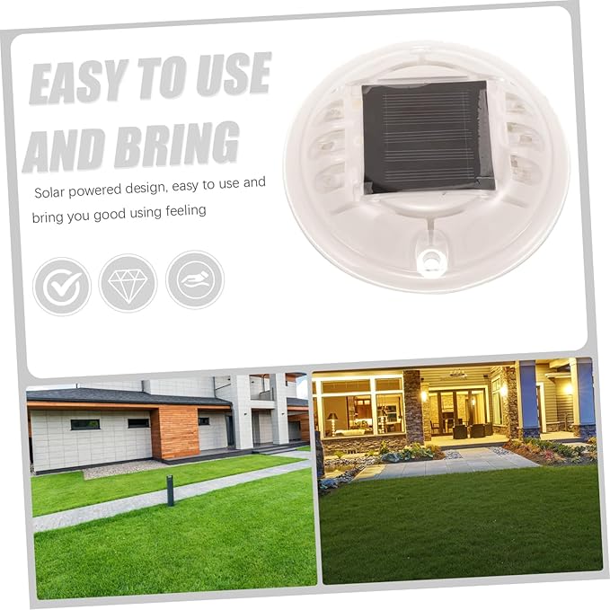STOBOK Solar Pathway Lights 2.4G Wireless Colorful LED Ground Lights Solar Powered Outdoor Landscape Lighting for Garden Deck and Walkway 4-Piece Set