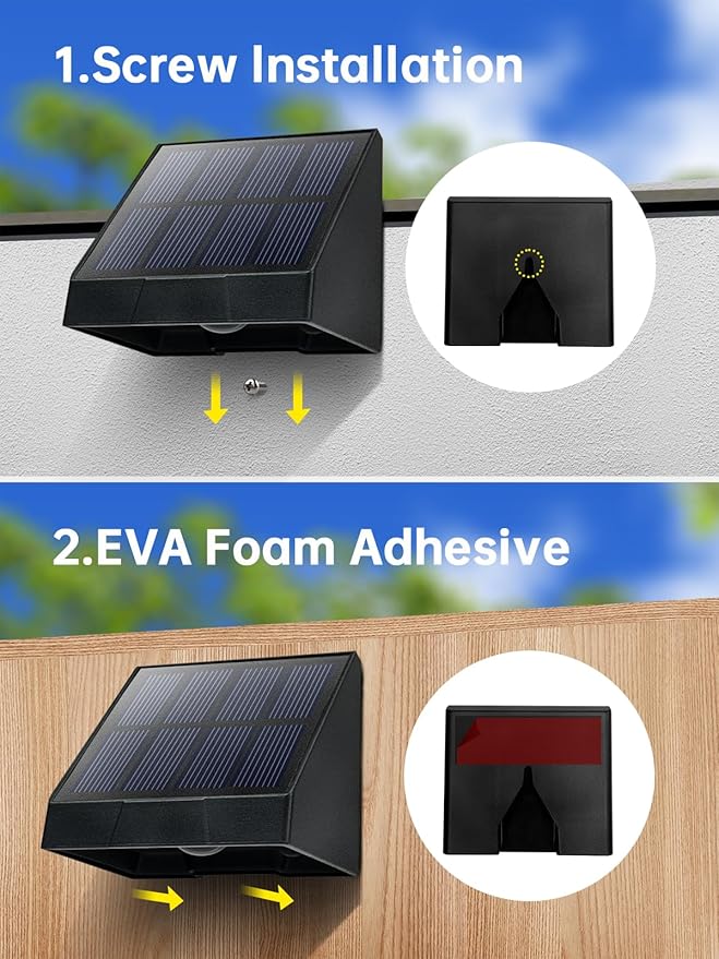 Solar Mailbox Lights Outdoor Waterproof Non-Drill LED 3000K Warm White Bright Lens Downlight Small Solar Light for | Lumora