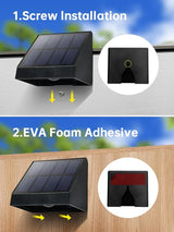 Solar Mailbox Lights Outdoor Waterproof Non-Drill LED 3000K Warm White Bright Lens Downlight Small Solar Light for | Lumora