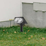 Toyvian Solar Spot Lights Outdoor 2led Warm White Waterproof Landscape Lighting for Garden Yard Patio Tree Pathway | Lumora