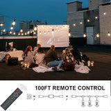 120W(Max) Remote Dimmer Timer Function Plug in for All Outdoor String Lights, Patio Lights, Led Lamp, Lamp in 100FT | Lumora