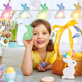 8.5FT Easter Decorations Bunny Lights, 10Pcs LED Pastel Easter Bunny Lights Plug in, Easters Light String for | Lumora
