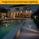 Low Voltage Landscape Lighting,8 Pack Outdoor LED Landscape Spotlights with Transformer 27V Garden Lights Pathway | Lumora