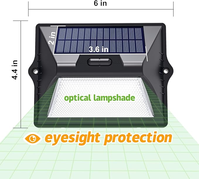 intelamp Solar Fence Lights Outdoor, 6 Packs 9 Colors & RGB Color Changing Deck Lights Waterproof, Solar Powered | Lumora