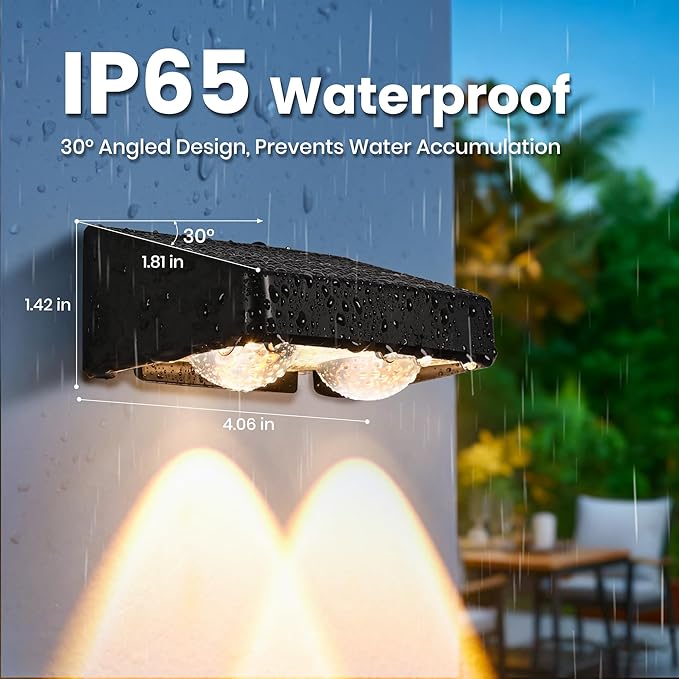Solar Fence Lights Outdoor 16 Pack, 50 LM 11 Modes & 9 Colors Solar Lights with Brighter LED Focus Lens Waterproof IP65 for Wall Backyard Deck Patio Porch Step Railings Pool Decor