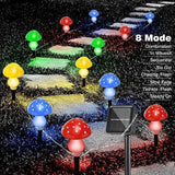 Generic Mushroom Solar Lights Outdoor, Waterproof Mushroom Landscape Lights 8 Lighting Modes Mushroom Garden Fairy | Lumora