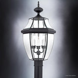 Urban Ambiance Luxury Colonial Outdoor Post Light, Large Size: 23" H x 12.5" W, with Tudor Style Elements | Lumora